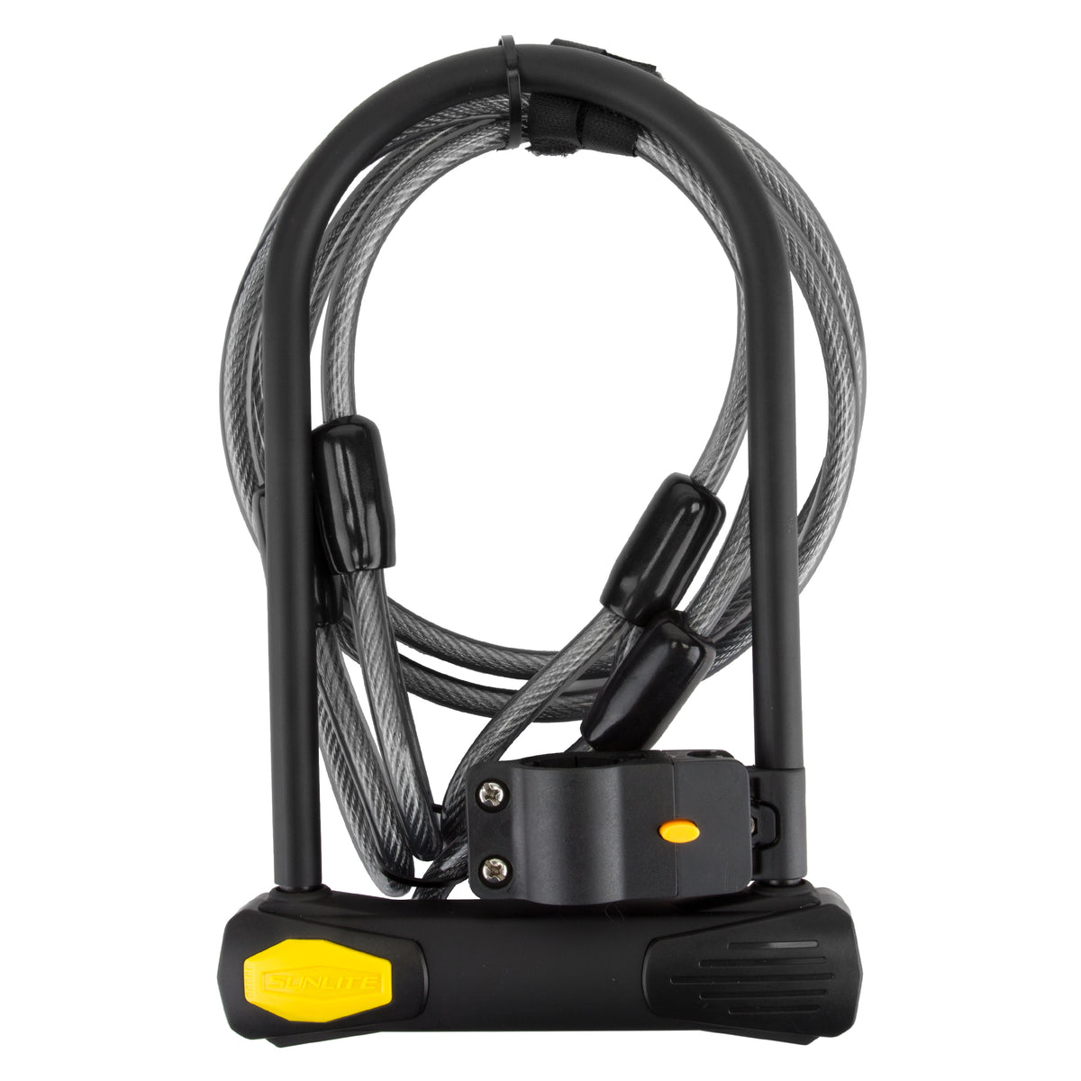 Sunlite Power Shield U-Lock - ATB - 5 x 9 in, with 4ft Cable, with Bracket