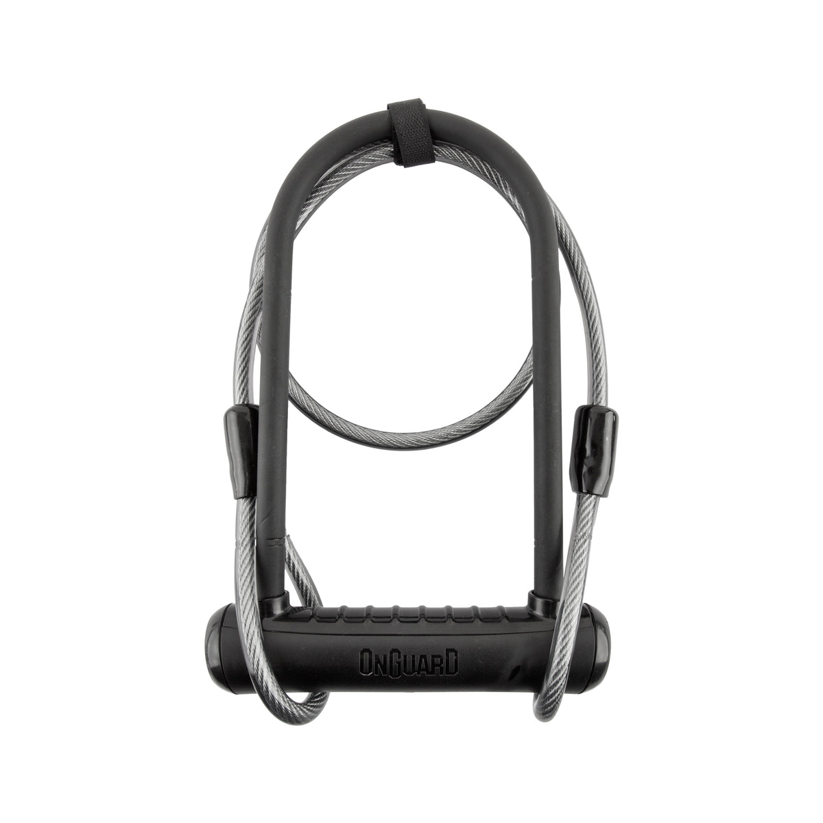 OnGuard Neon U-Lock - 8154 STD - 4.5 x 9 in, with 4ft Cable, Black