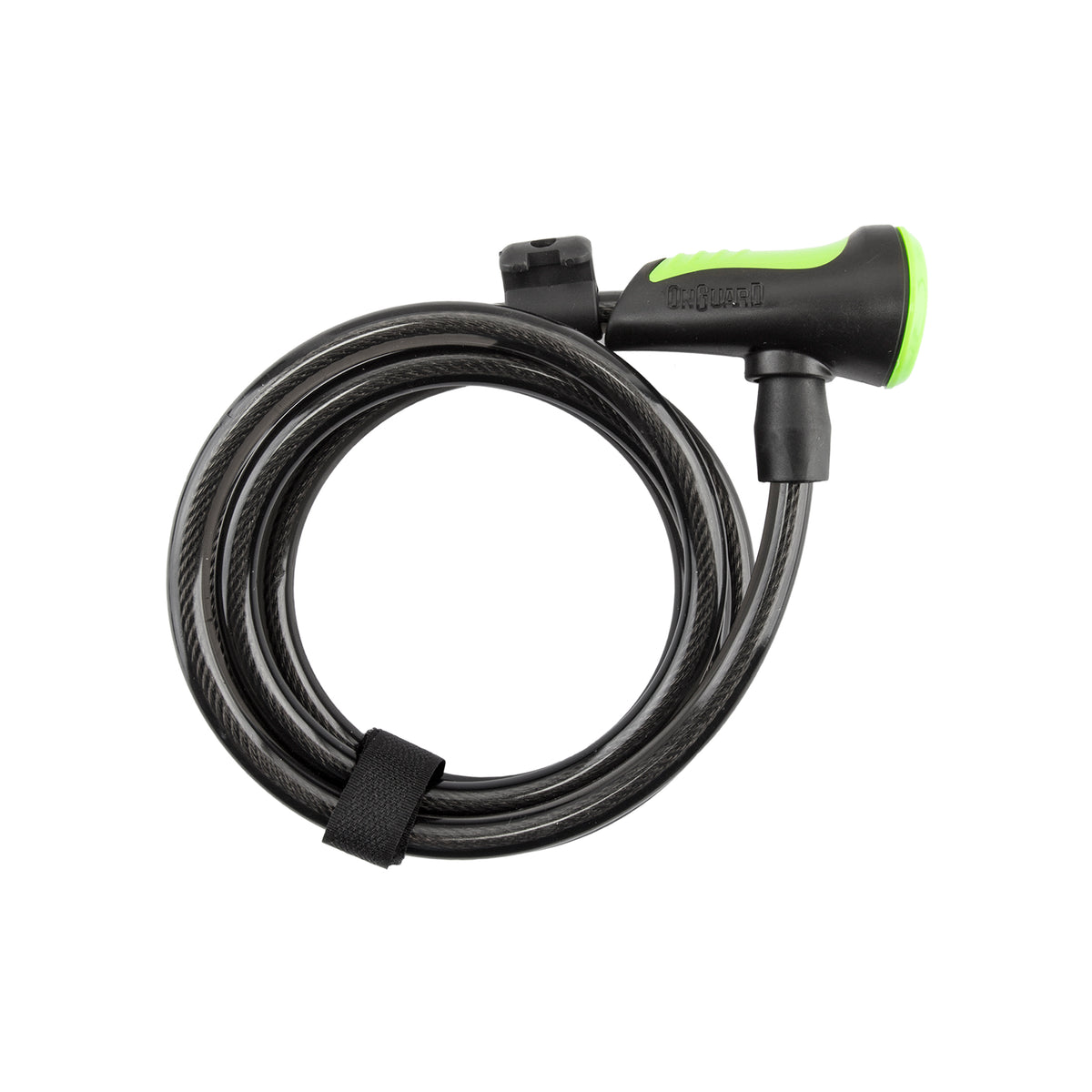 OnGuard Neon Key Cable Lock - 8157 Coil - 6ft x 10mm, Green