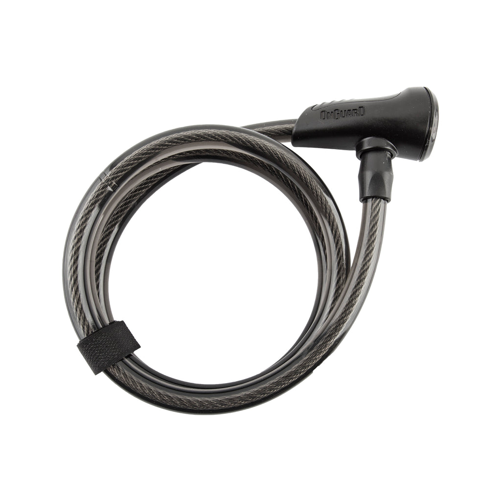 OnGuard Neon Key Cable Lock - 8163 Straight - 4ft x 12mm, Black