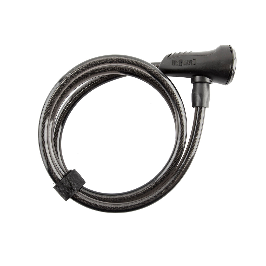 OnGuard Neon Key Cable Lock - 8165 Straight - 4ft x 10mm, Black