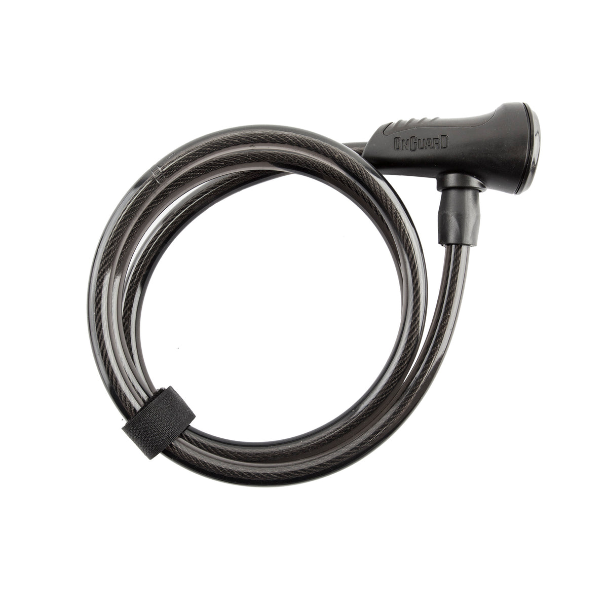 OnGuard Neon Key Cable Lock - 8165 Straight - 4ft x 10mm, Black