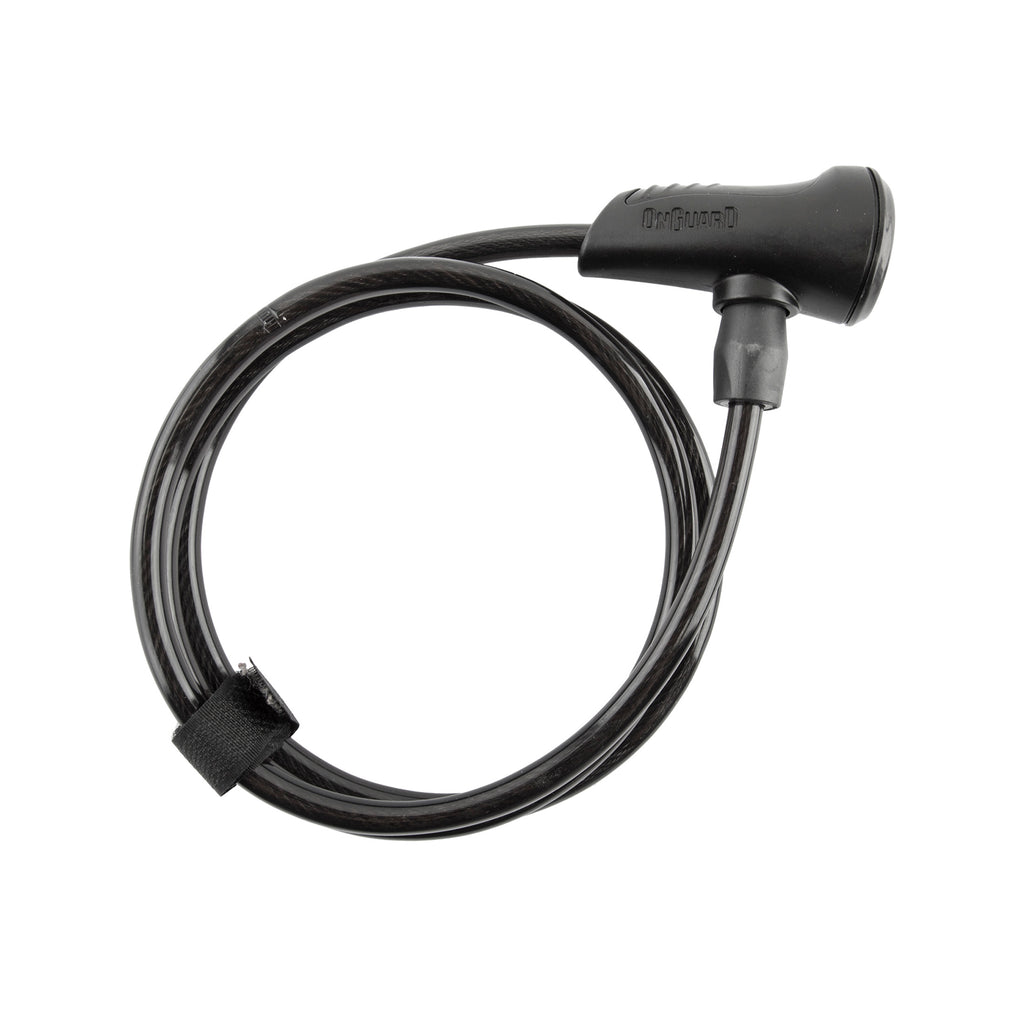 OnGuard Neon Key Cable Lock - 8167 Straight - 4ft x 8mm, Black