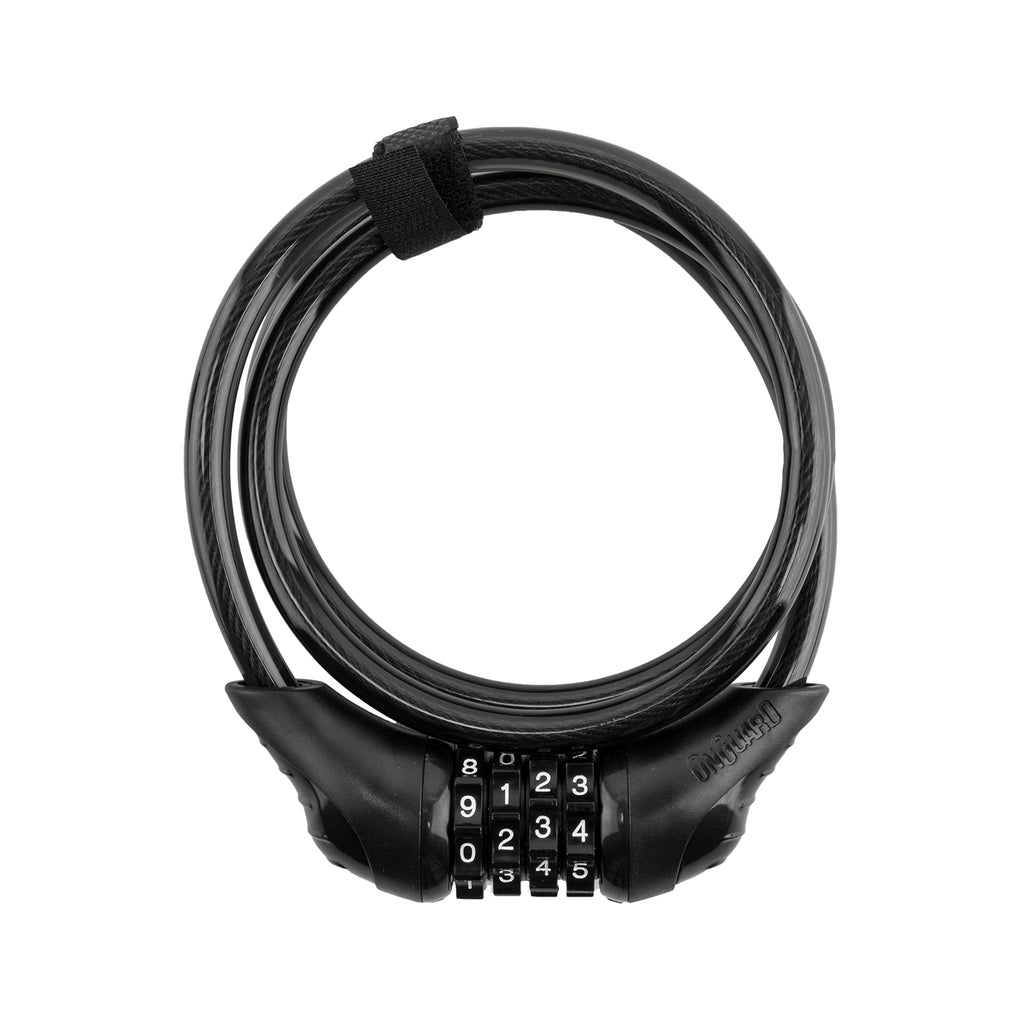OnGuard Neon Combo Cable Lock - 8171 Straight - 4ft x 10mm, Black