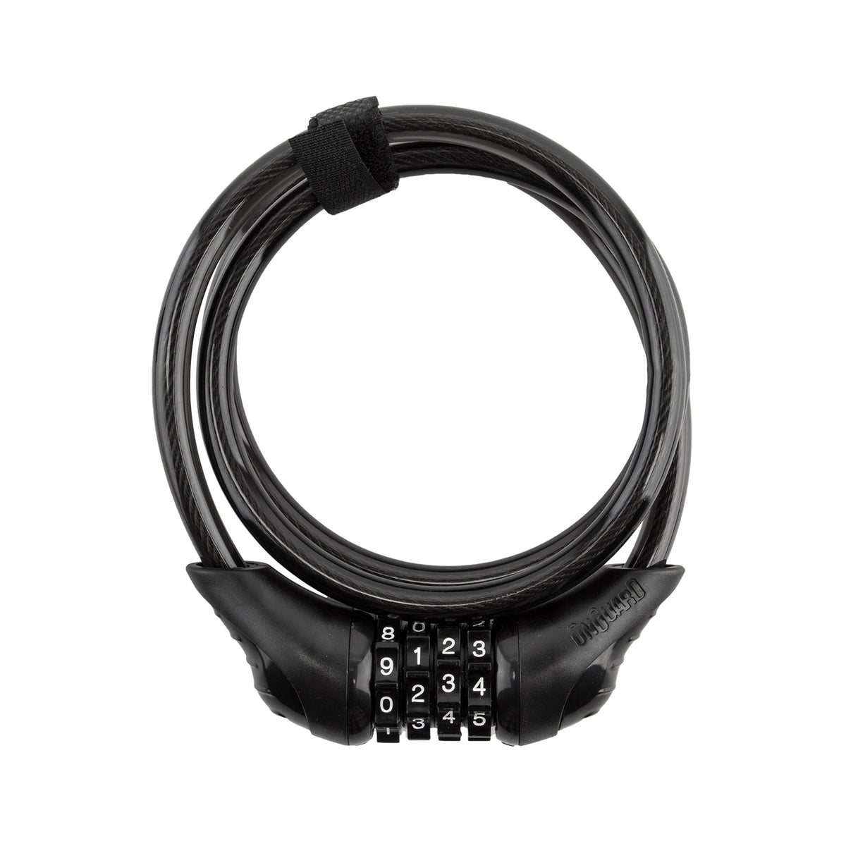 OnGuard Neon Combo Cable Lock - 8171 Straight - 4ft x 10mm, Black