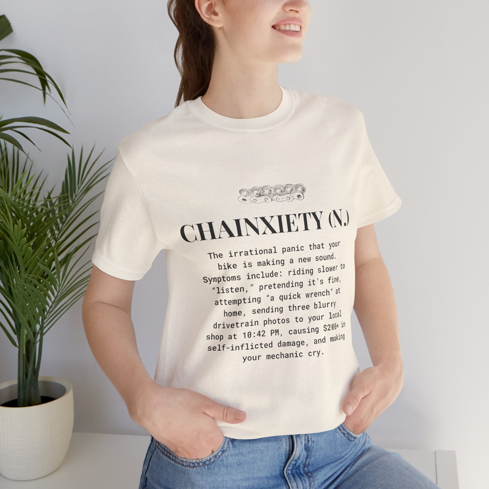 Cycling T-Shirt, Chainxiety Definition, Bike Lover Gift