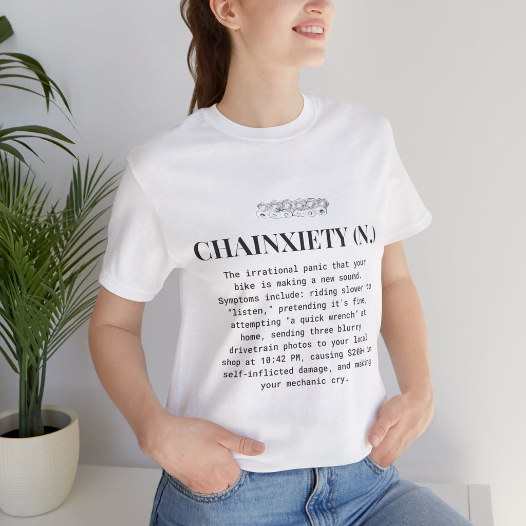 Cycling T-Shirt, Chainxiety Definition, Bike Lover Gift