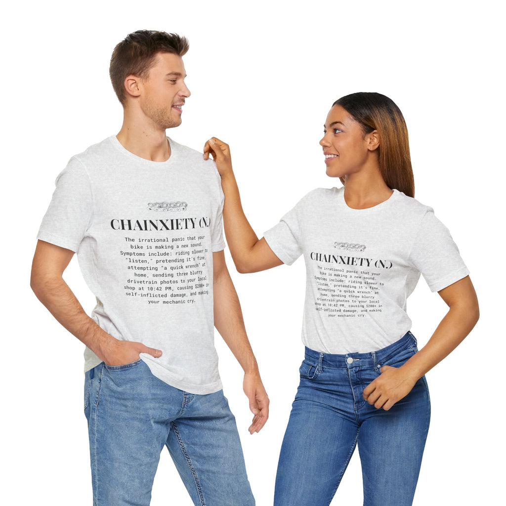 Cycling T-Shirt, Chainxiety Definition, Bike Lover Gift