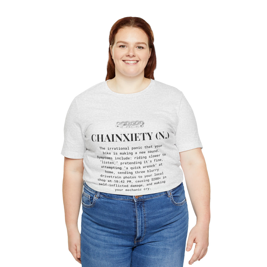 Cycling T-Shirt, Chainxiety Definition, Bike Lover Gift