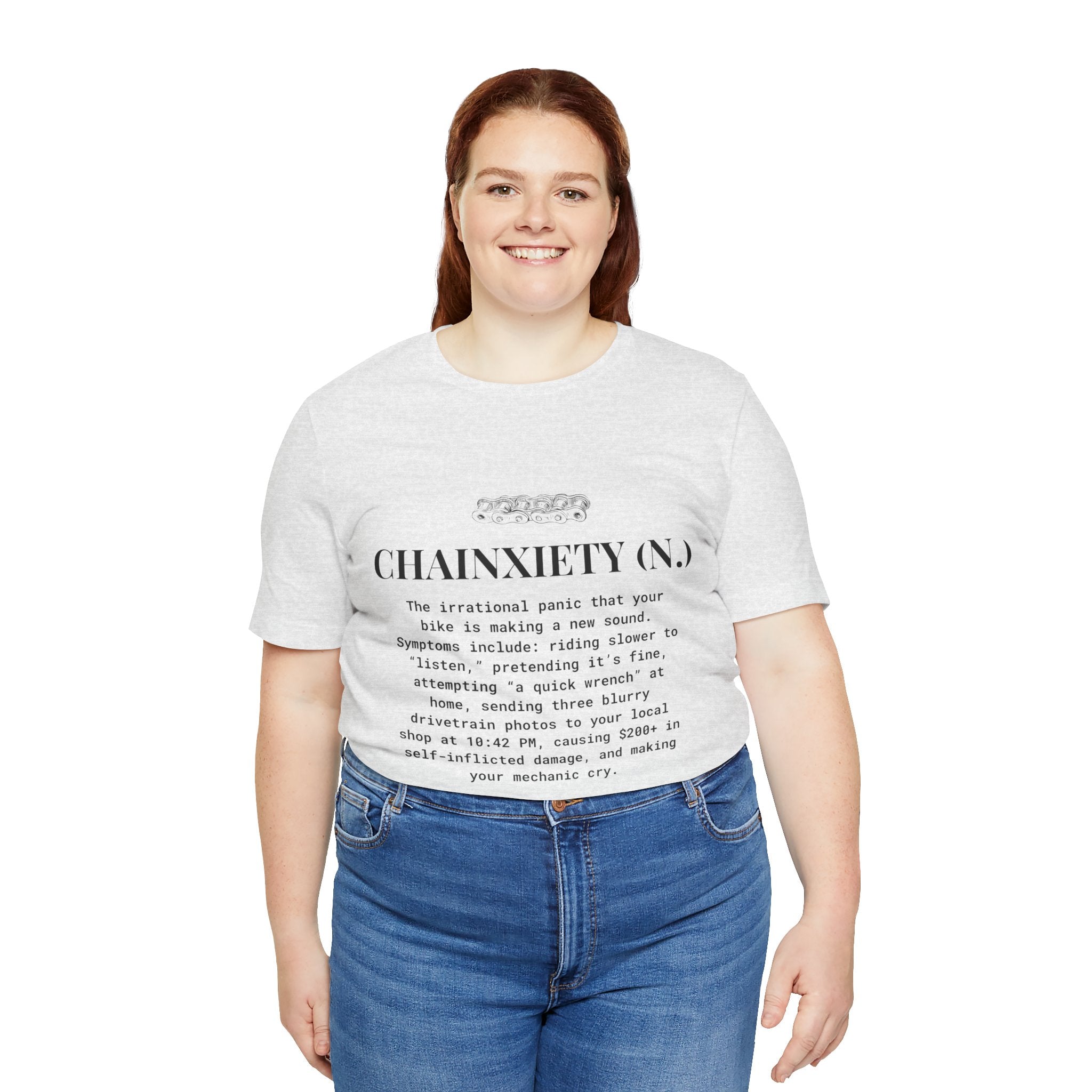 Cycling T-Shirt, Chainxiety Definition, Bike Lover Gift