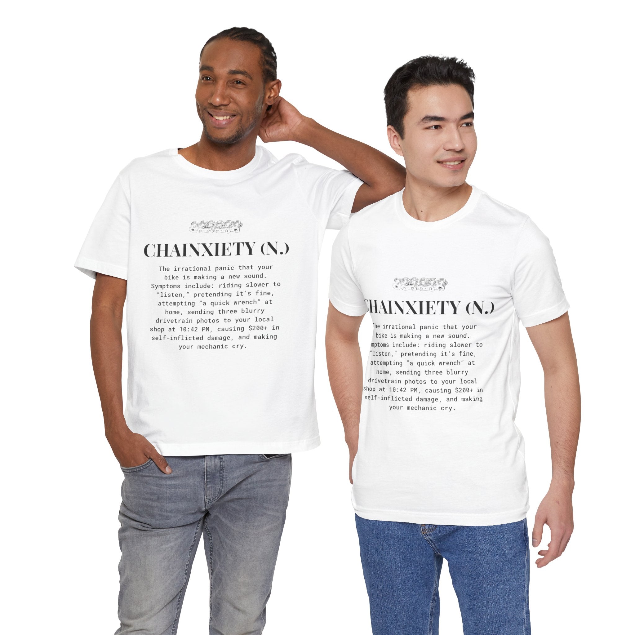 Cycling T-Shirt, Chainxiety Definition, Bike Lover Gift