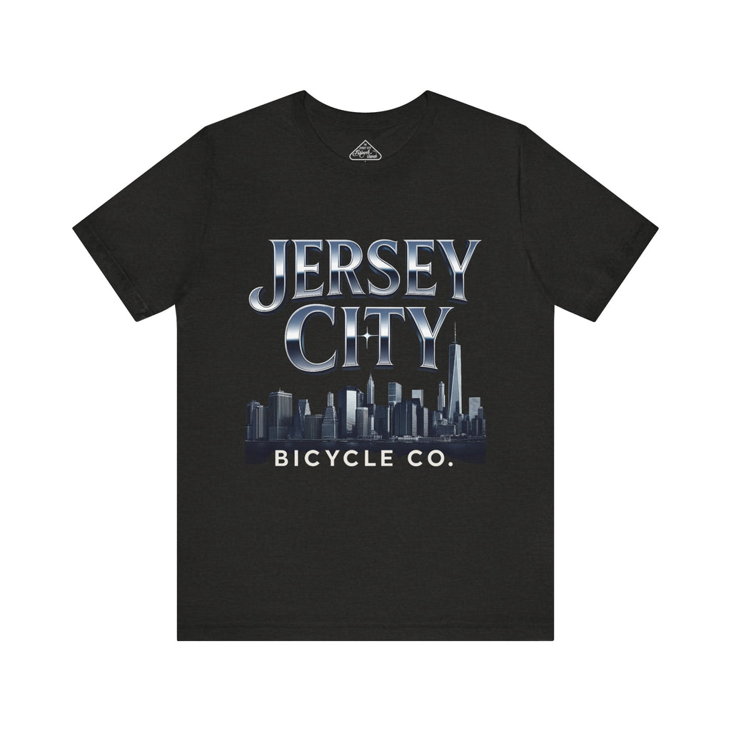 Jersey City Bicycle Co. Tee — Vintage Silver Logo T-Shirt