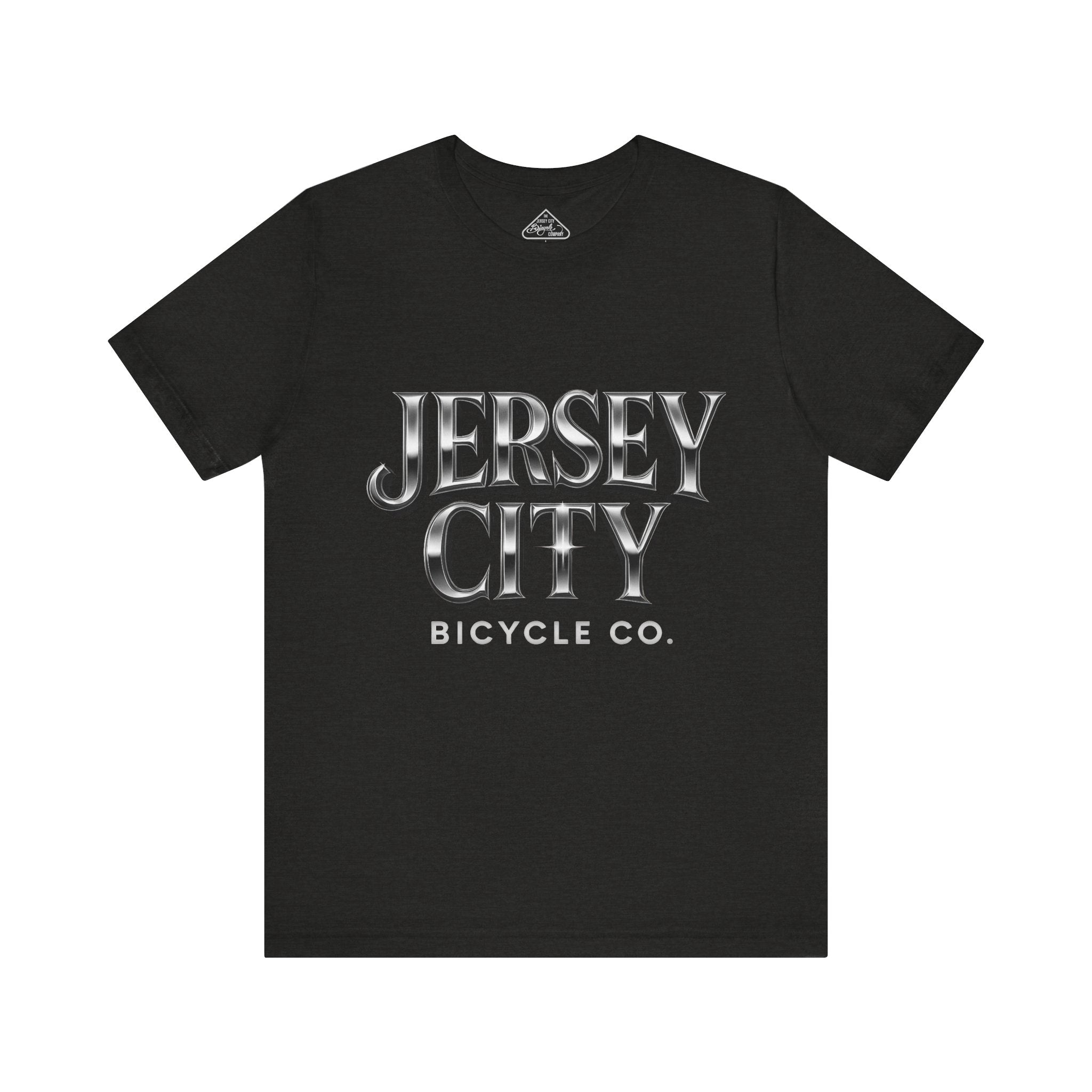 Jersey City Bicycle Co. Tee — Vintage Silver Logo T-Shirt
