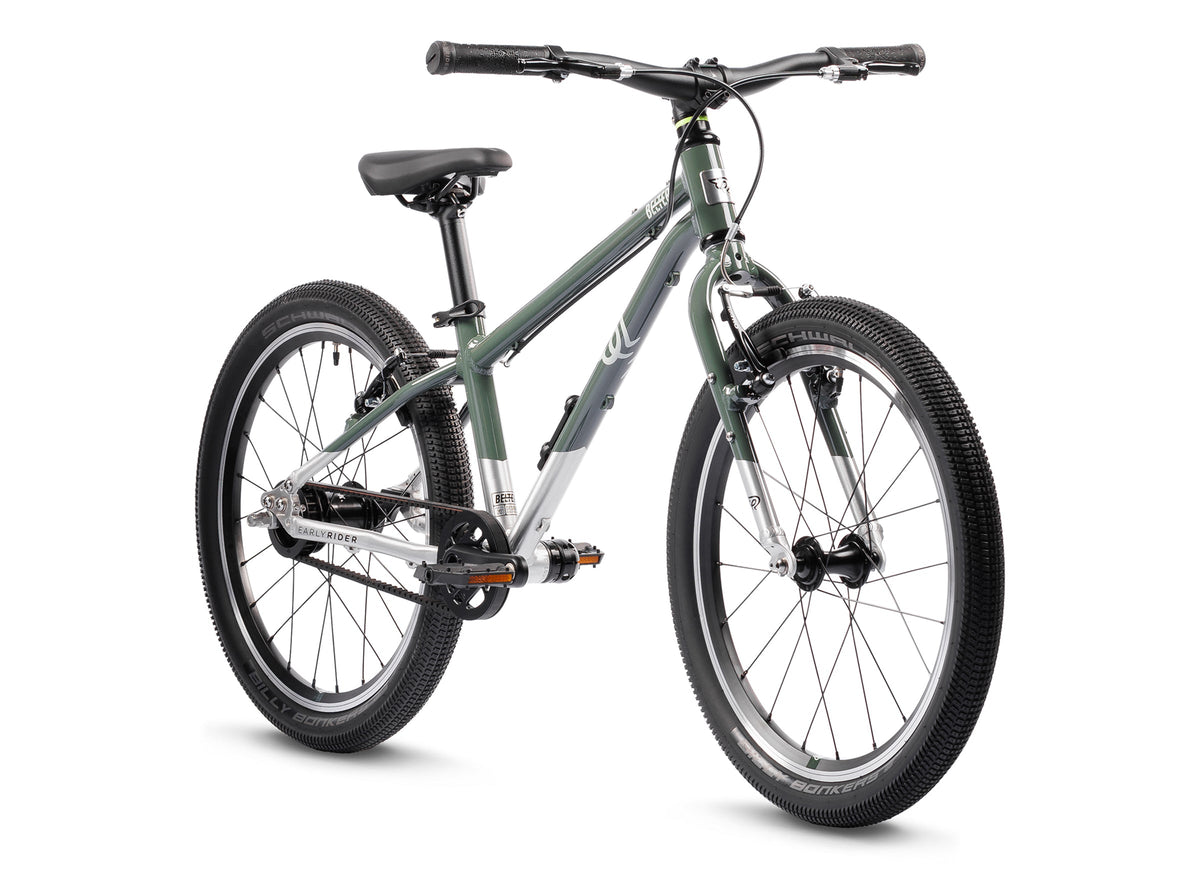 Early Rider Belter 20 Auto kids bike in Forest Green/Brushed