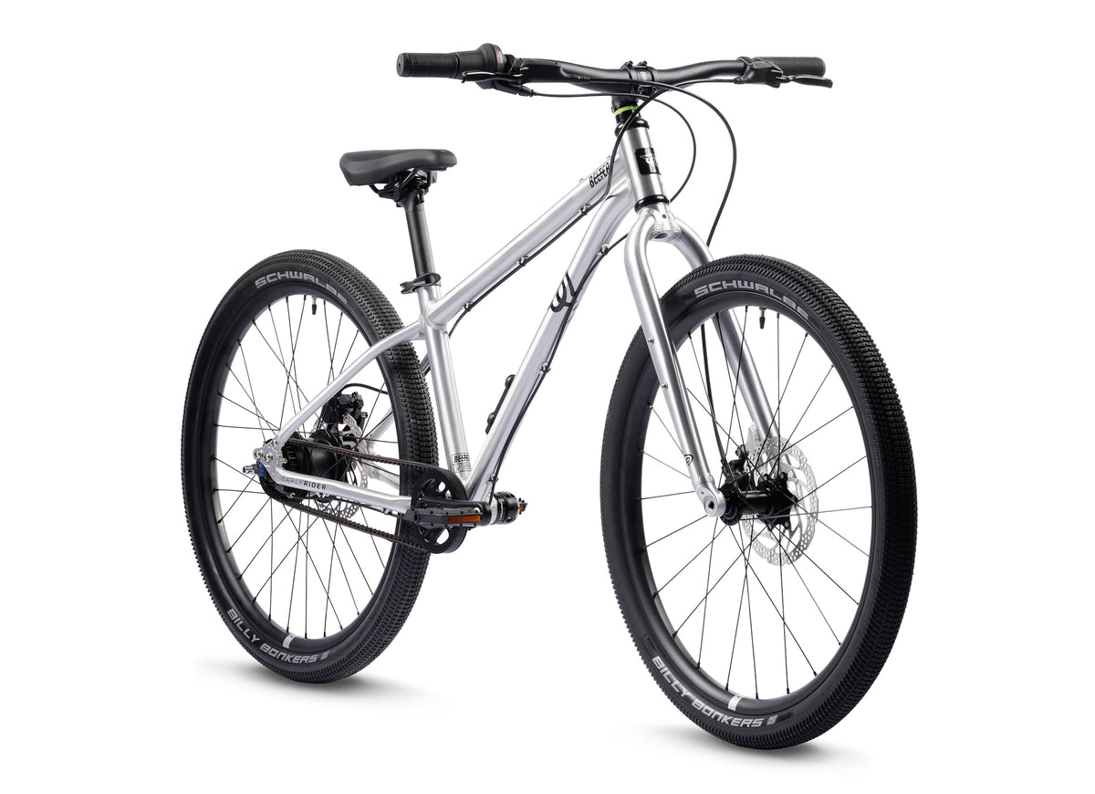 Early Rider Belter 24 kids bike in Brushed Aluminium