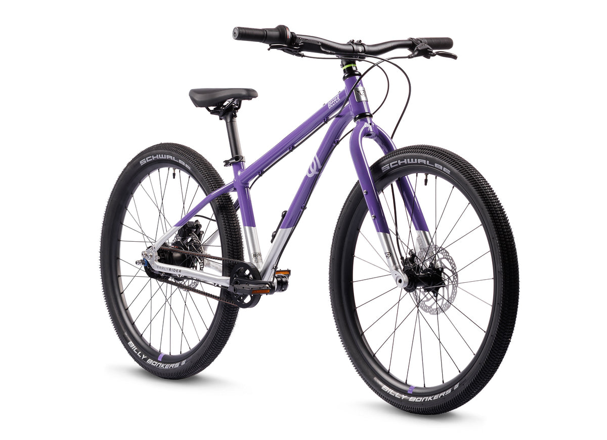 Early Rider Belter 24 kids bike in Electric Purple/Brushed