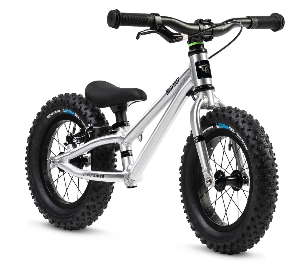 Early Rider Big Foot 12 kids bike in Brushed Aluminium