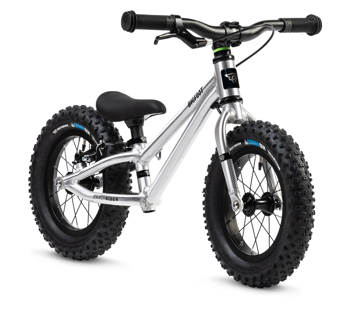 Early Rider Big Foot 12 kids bike in Brushed Aluminium