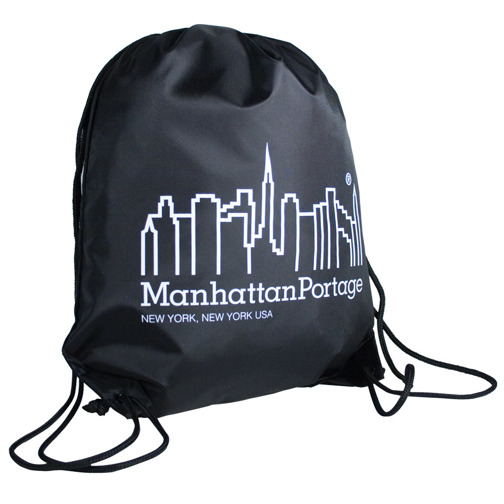 Manhattan Portage Drawstring Backpack Black