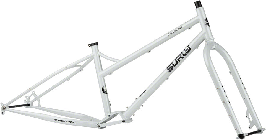 Surly Moonlander Fat Tire Bike Frameset - 24 Steel Lunar Dust Gray