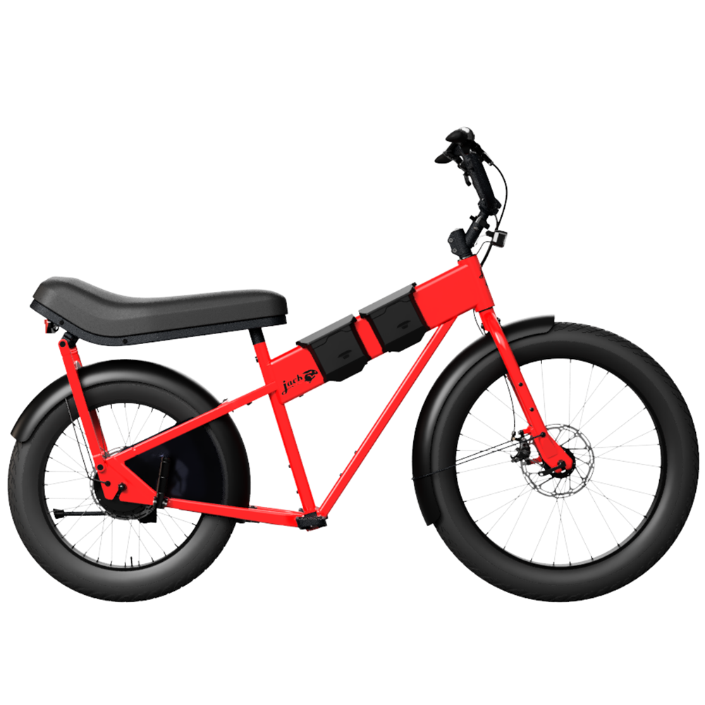 JackRabbit MG Doble electric bike in Red