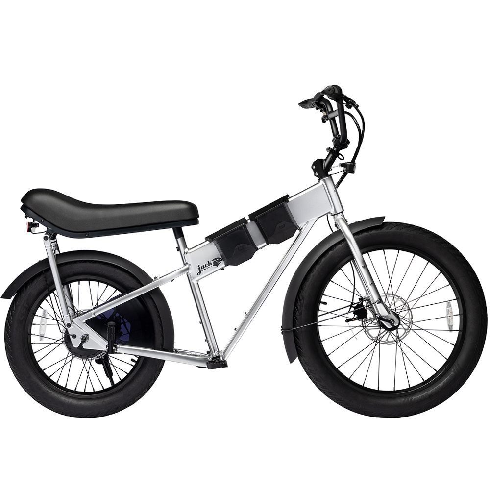 JackRabbit MG Doble electric bike in Silver