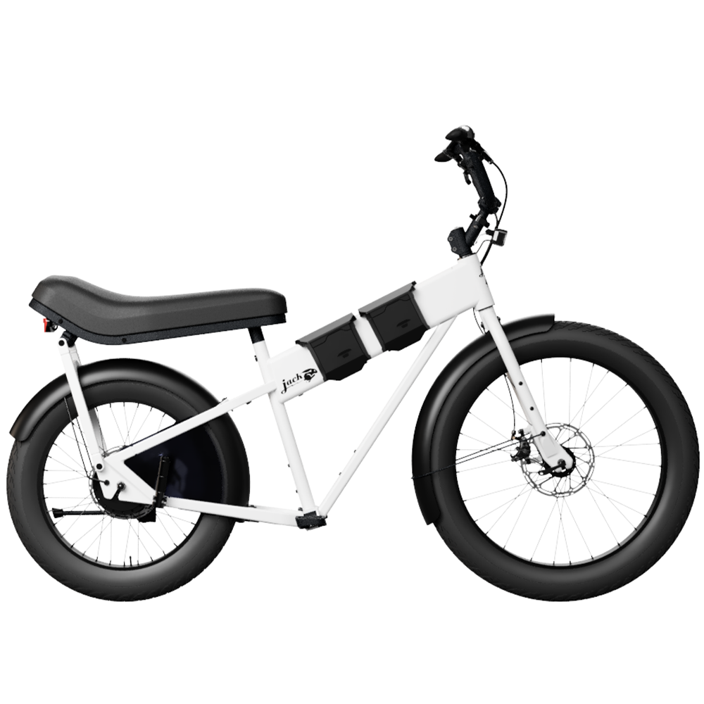 JackRabbit MG Doble electric bike in White