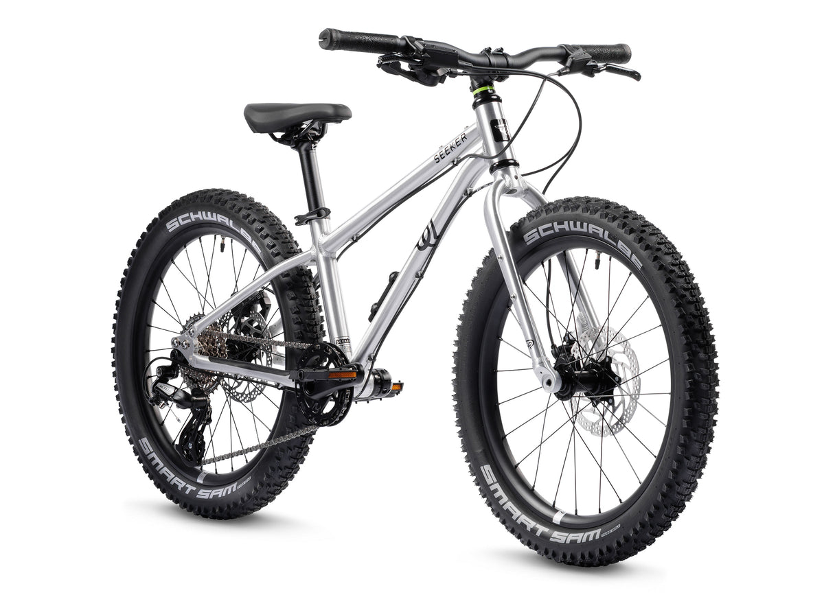 Early Rider Seeker 20 kids bike in Brushed Aluminium