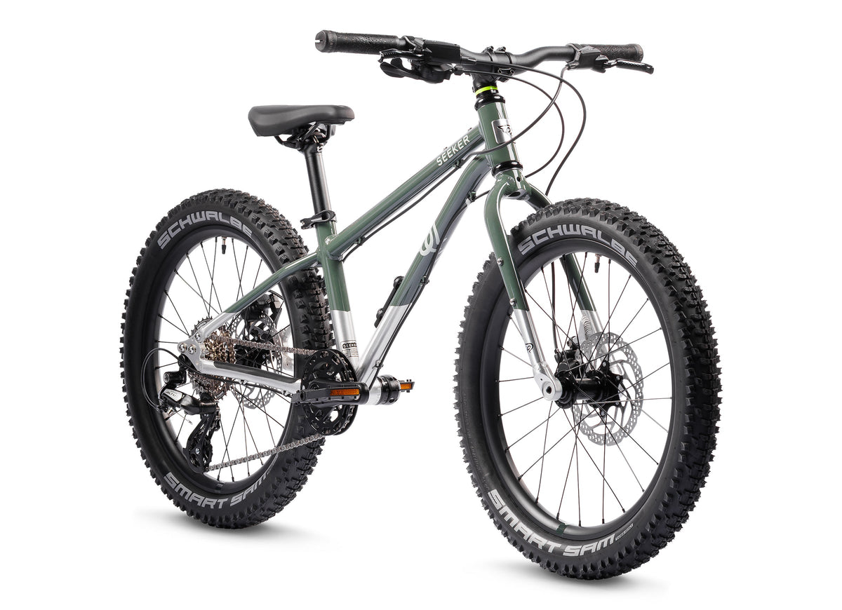 Early Rider Seeker 20 kids bike in Forest Green/Brushed