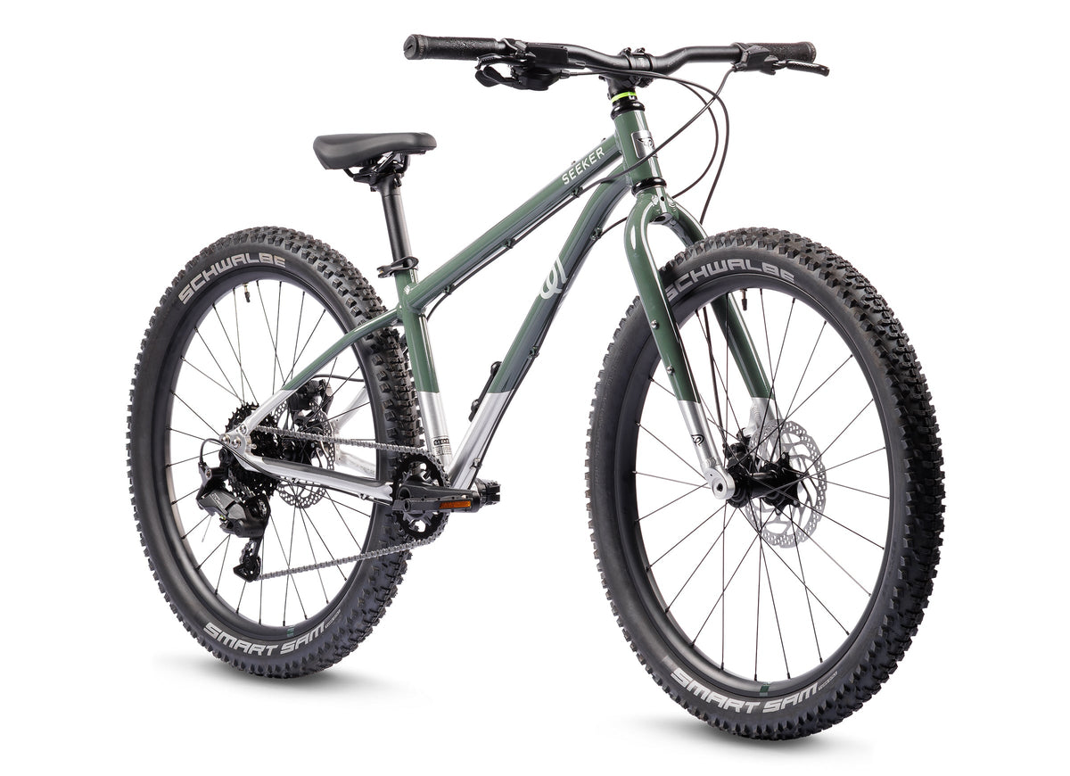 Early Rider Seeker 24 kids bike in Forest Green/Brushed