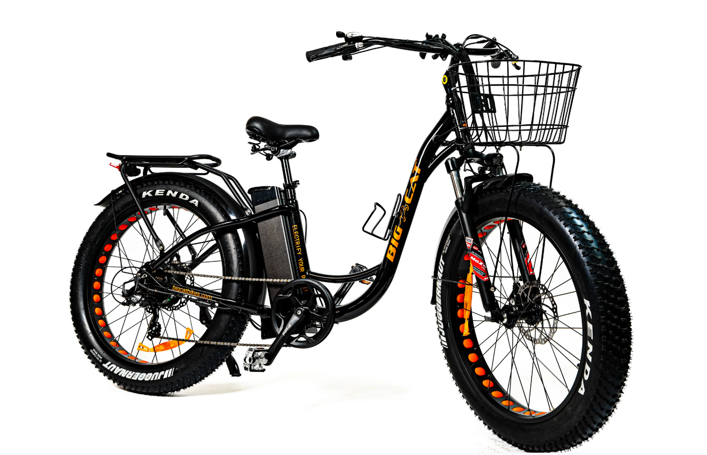 BIG CAT® 2024 Long Beach Cruiser XXL 750- Fat Tire (step thru) Premium Electric Beach CruiserBike