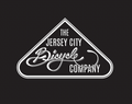 Logo of The Jersey City Bicycle Company on a black background
