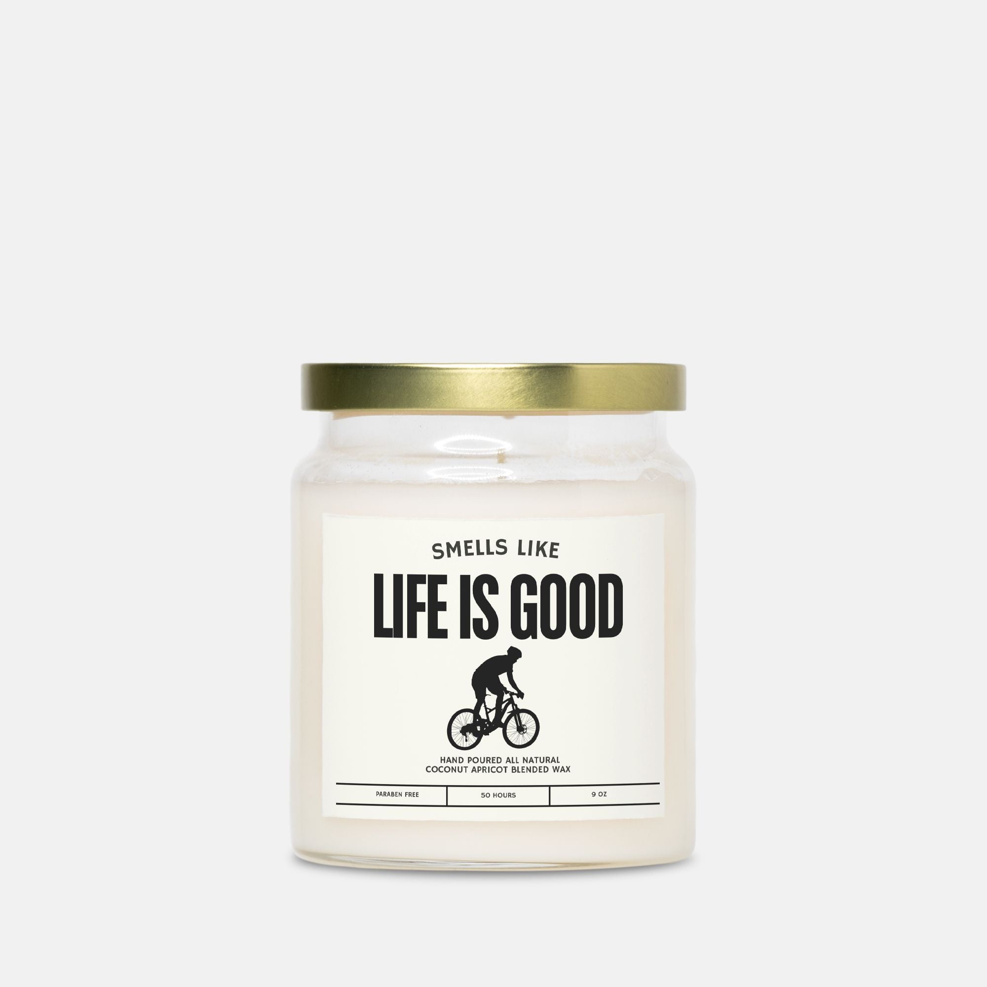 Cycling Gift for Him/Her –Smells Like Life is Good  • Cyclist Present • Minimal Apothecary Aesthetic