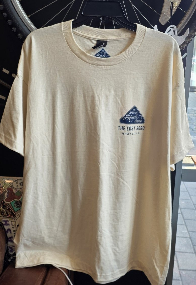 Lost Boro Tee — cream, front