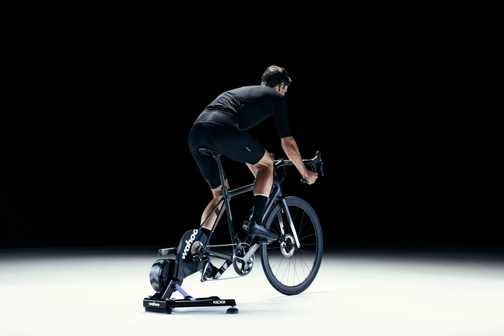 Wahoo KICKR smart trainer in a home training setup