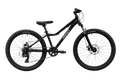 Black children's bike with Reid branding on a white background
