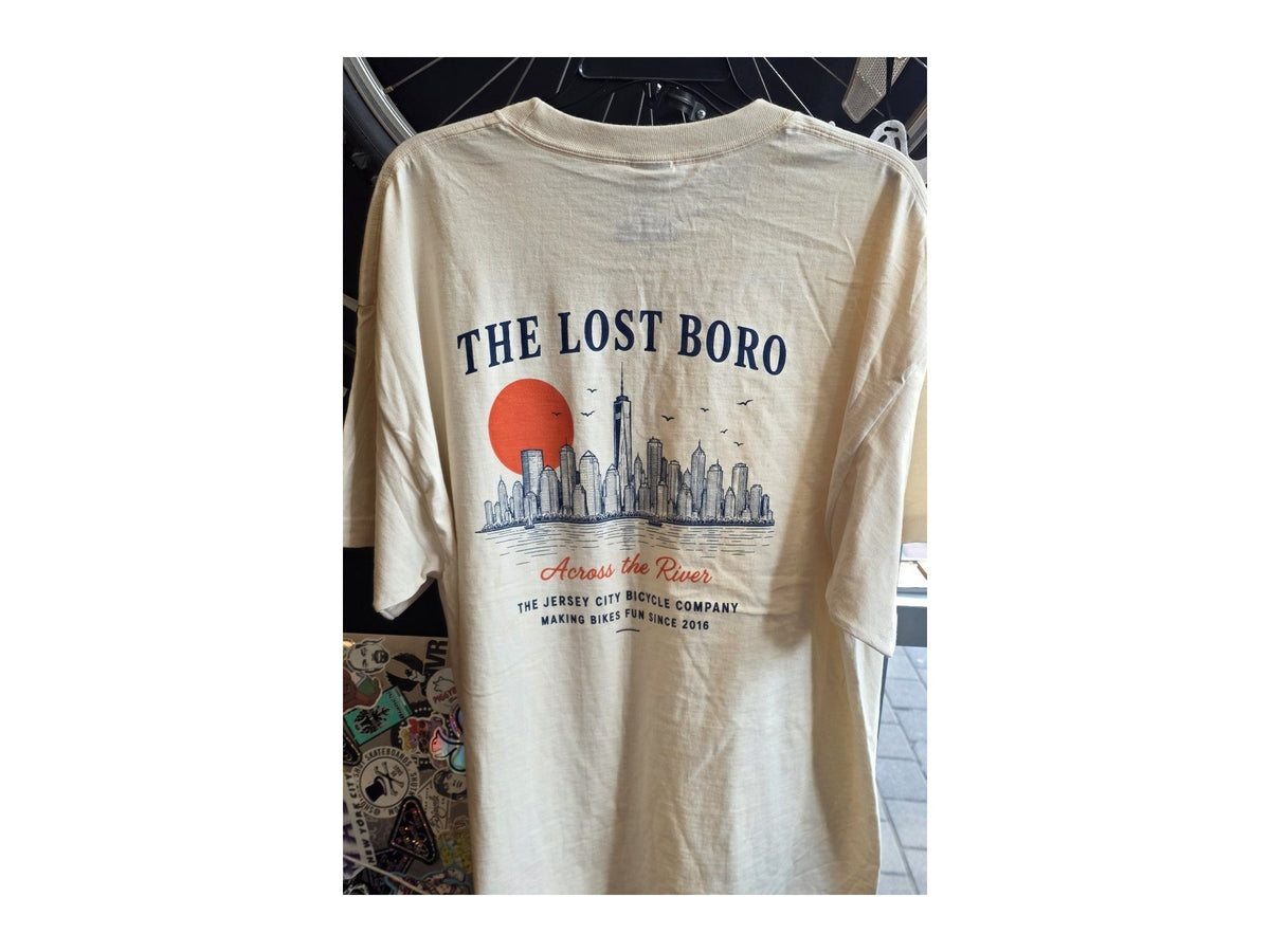 Lost Boro Tee — back, THE LOST BORO skyline graphic