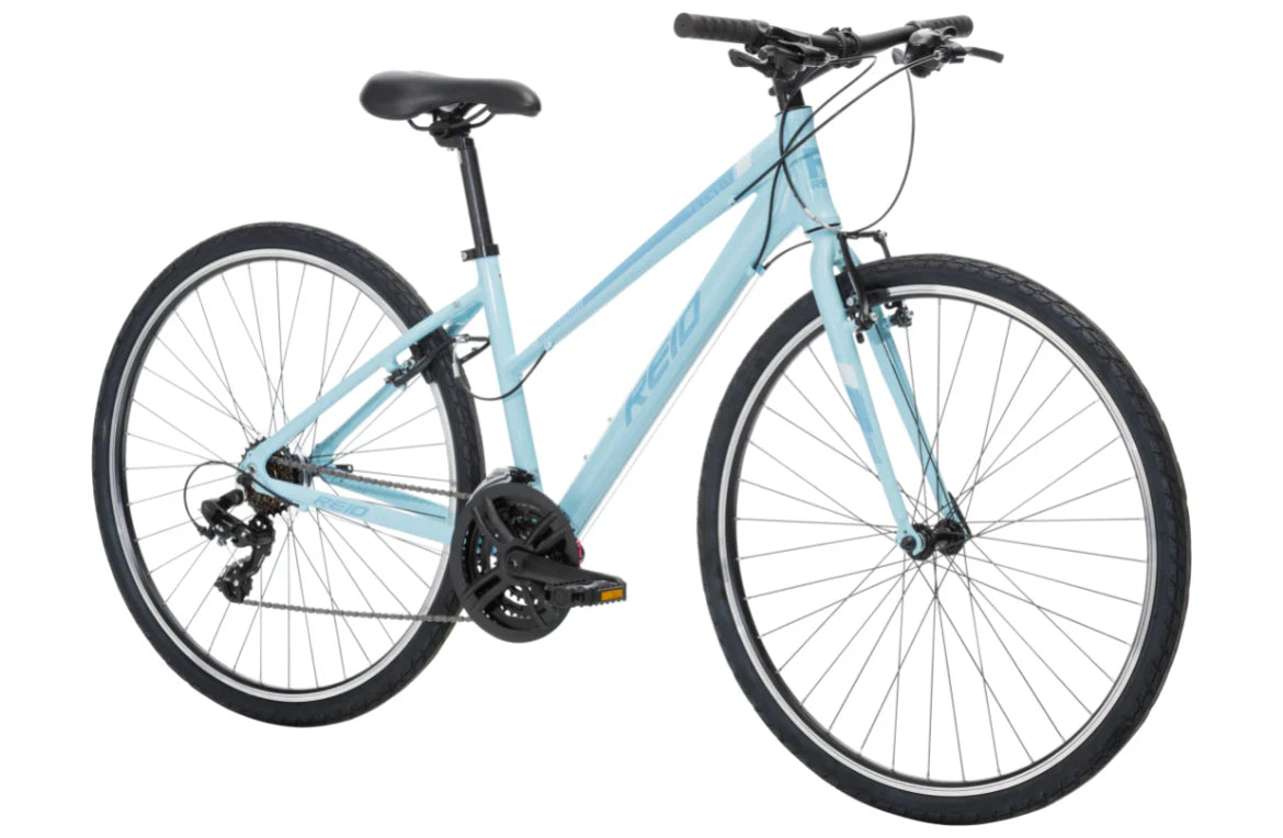 Reid Transit WSD commuter bike in baby blue at The Jersey City Bicycle Company in Jersey City NJ