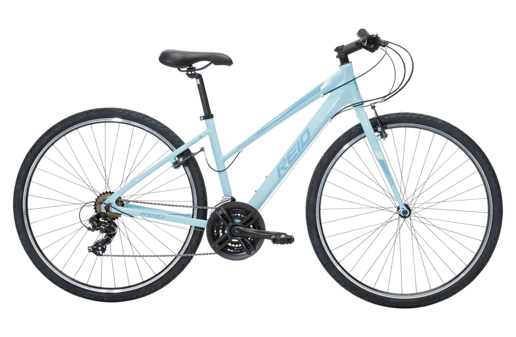 Reid Transit WSD commuter bike in baby blue at The Jersey City Bicycle Company in Jersey City NJ