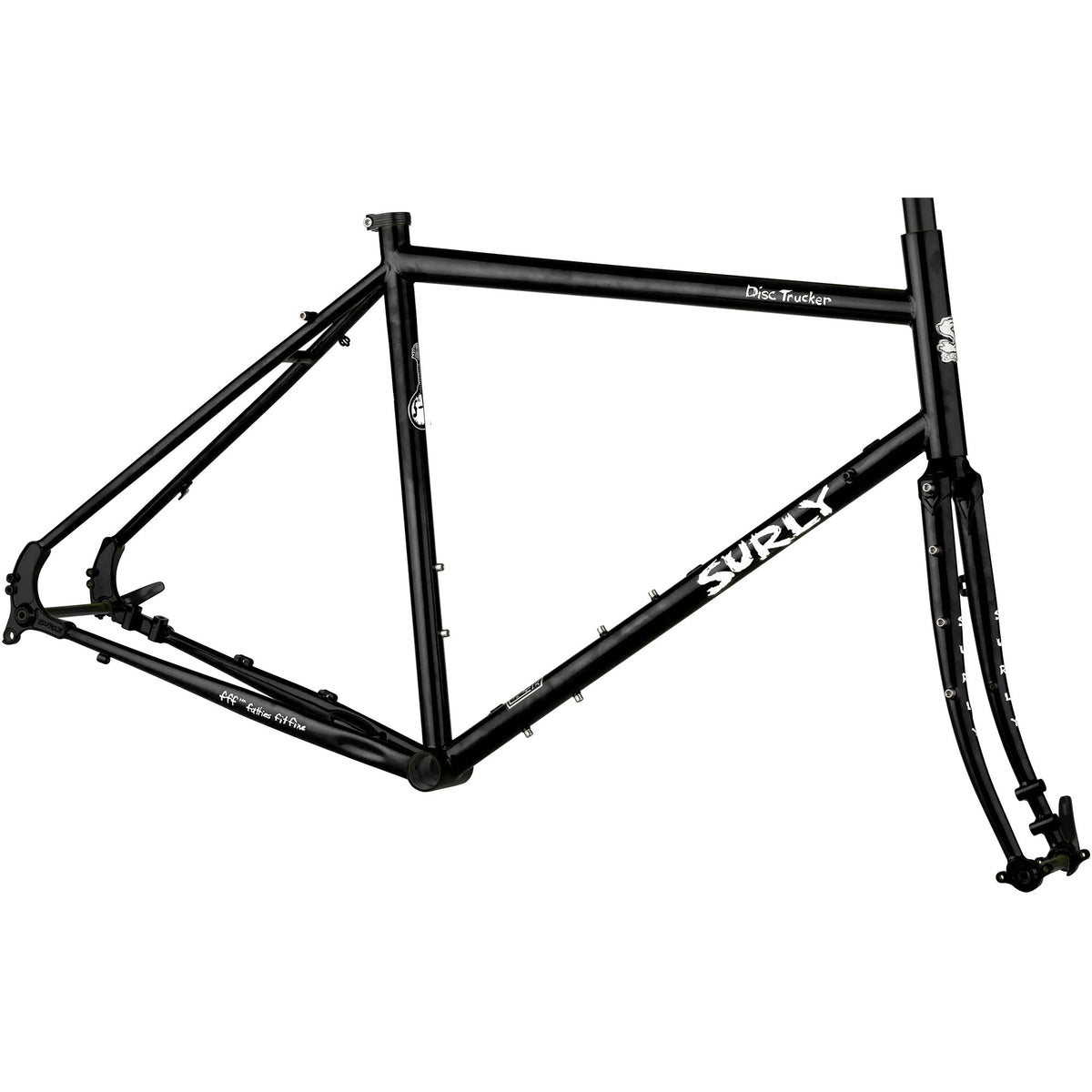 Surly Disc Trucker Frameset - Hi-Viz Black