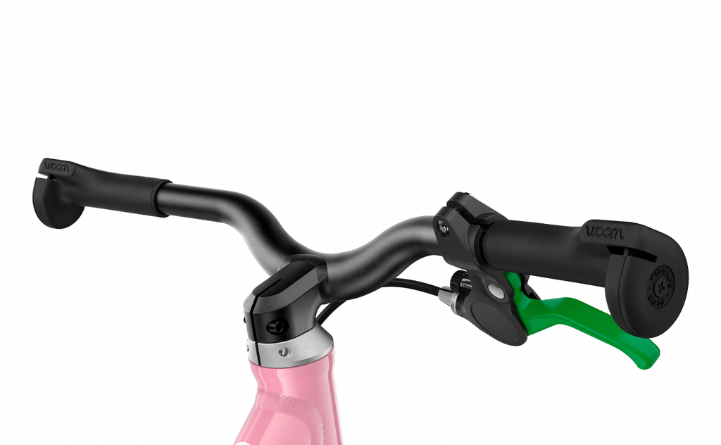 woom GO 1 child-friendly green rear hand brake