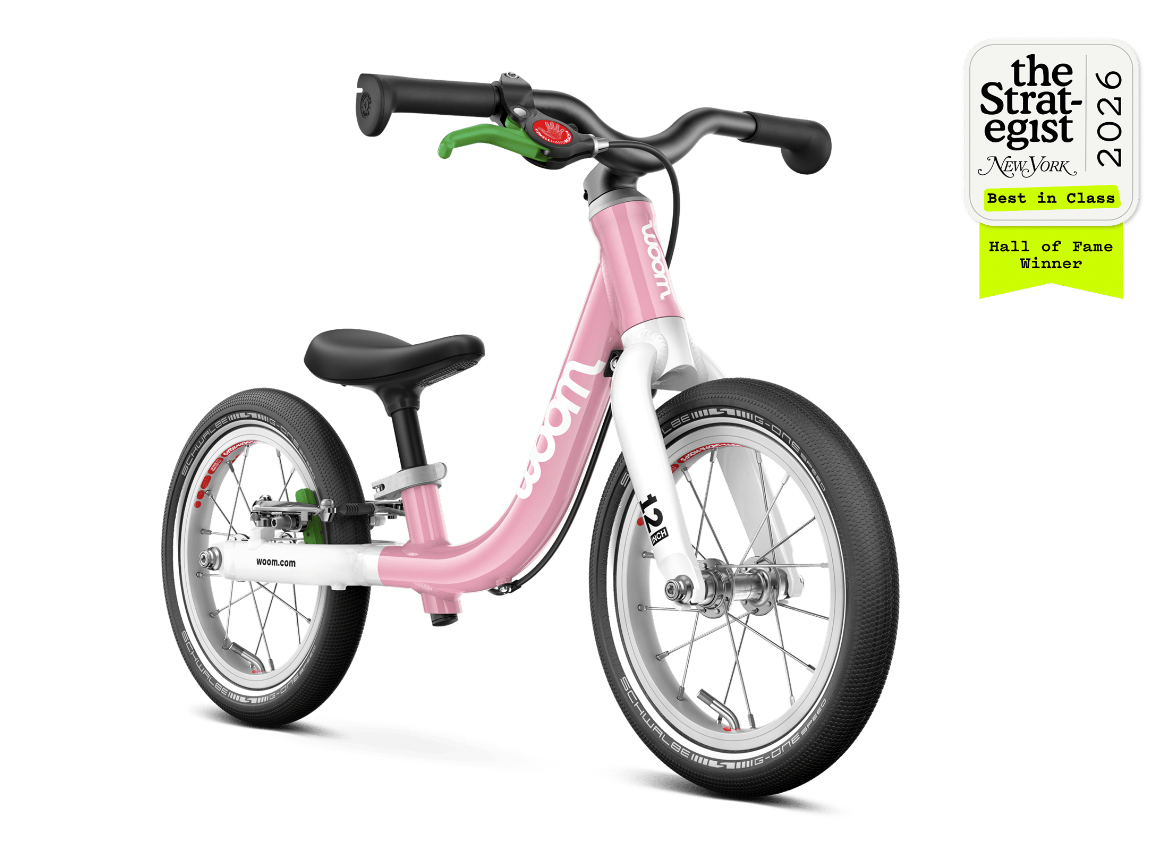 woom GO 1 toddler bike protective handlebar grips and steering limiter